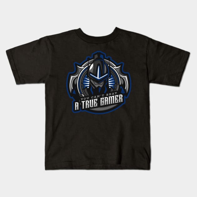 You can't beat a true gamer! Kids T-Shirt by Sanworld